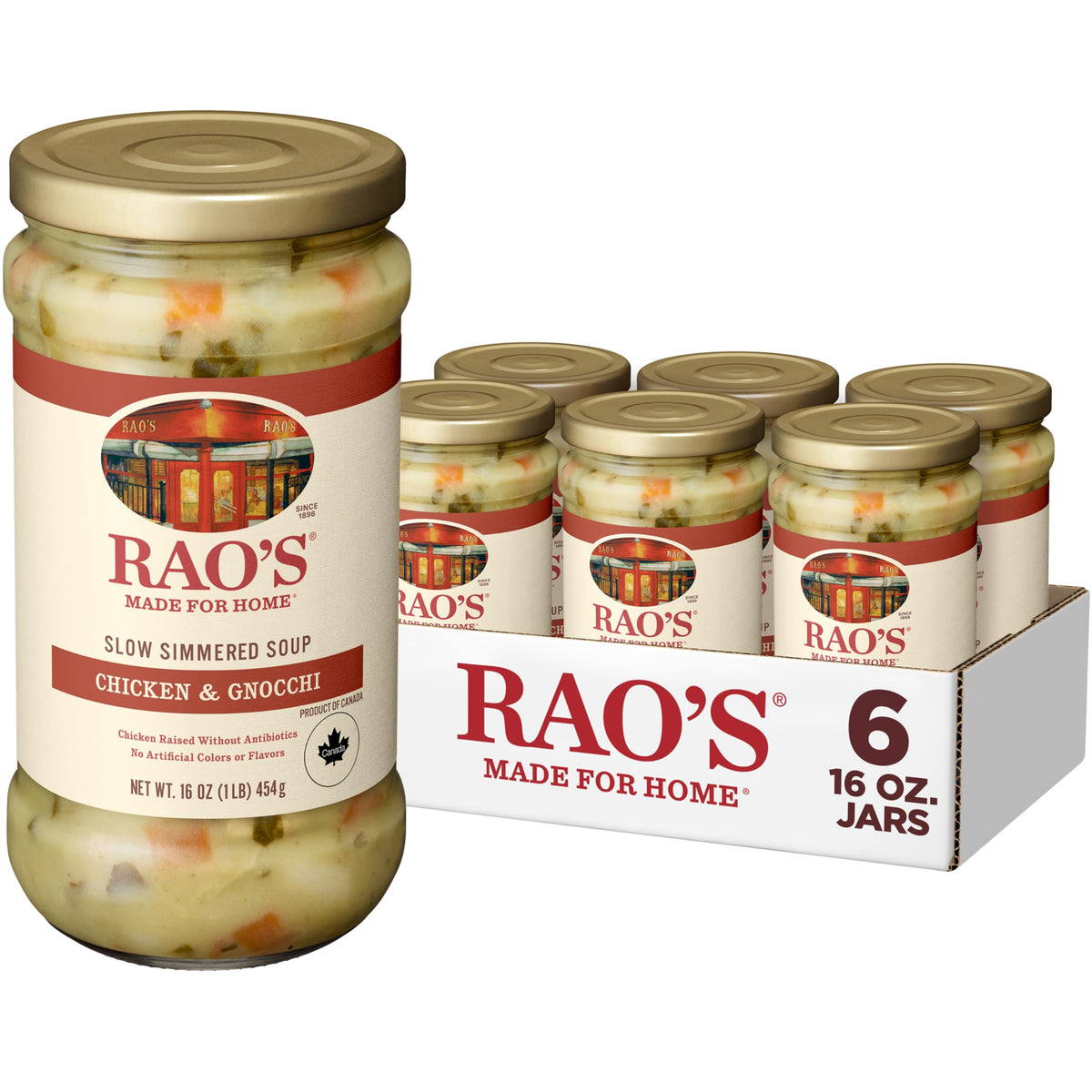 Rao's Made For Home Chicken & Gnocchi Soup, 16 oz – Pack of 6