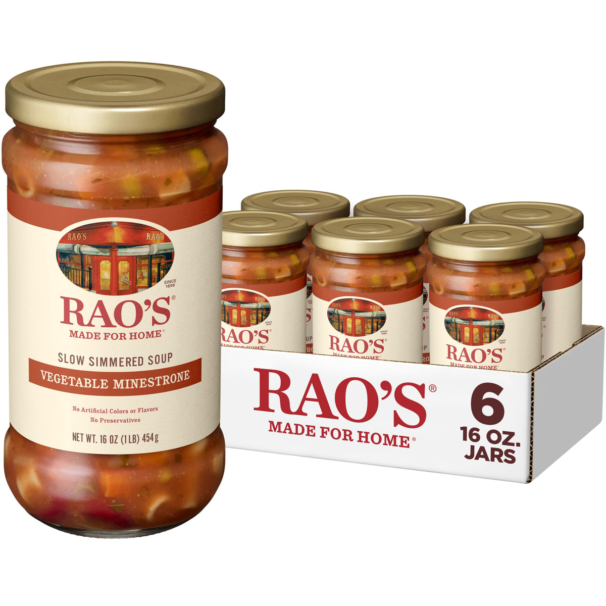 Rao’s Made For Home Vegetable Minestrone Soup – 6x16 oz