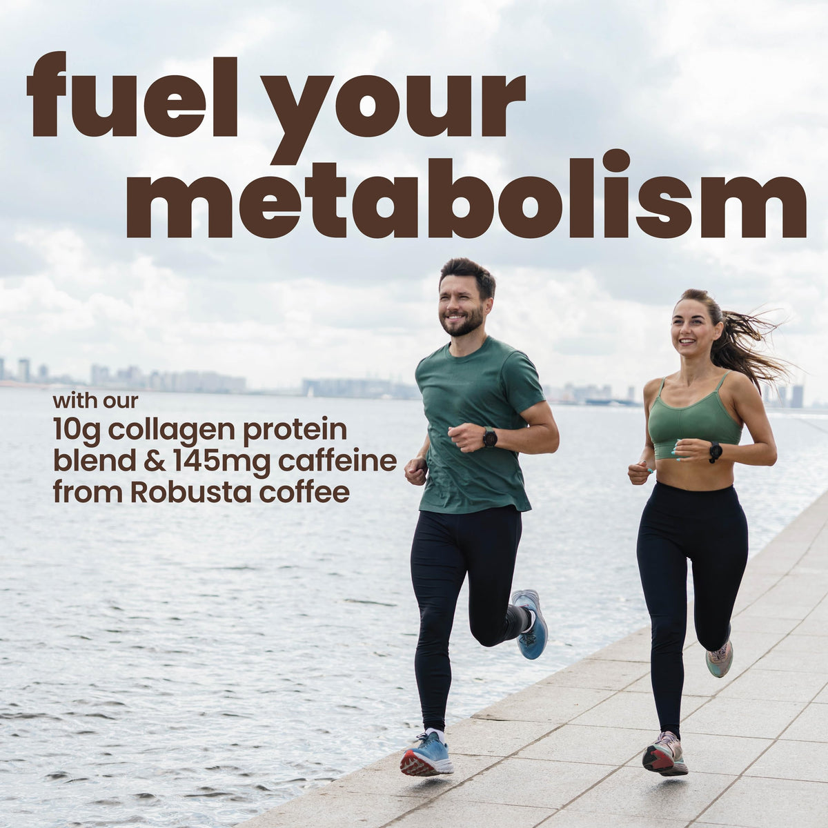 Rapid Fire Protein Coffee – 10g Protein with Collagen, Original Blend, 15 Servings