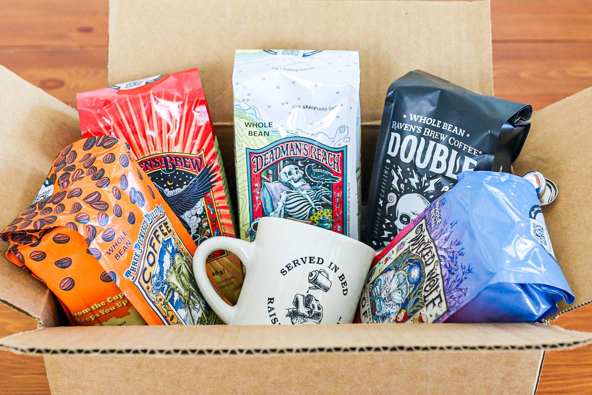 Raven's Brew Whole Bean Coffee Variety Pack – Wicked Wolf, Billy Goat, Deadman's Reach (12 oz each)