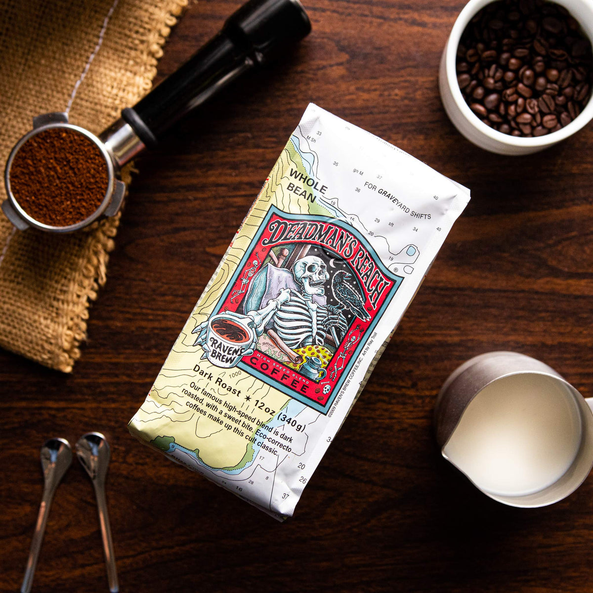Raven's Brew Whole Bean Coffee Variety Pack – Wicked Wolf, Billy Goat, Deadman's Reach (12 oz each)
