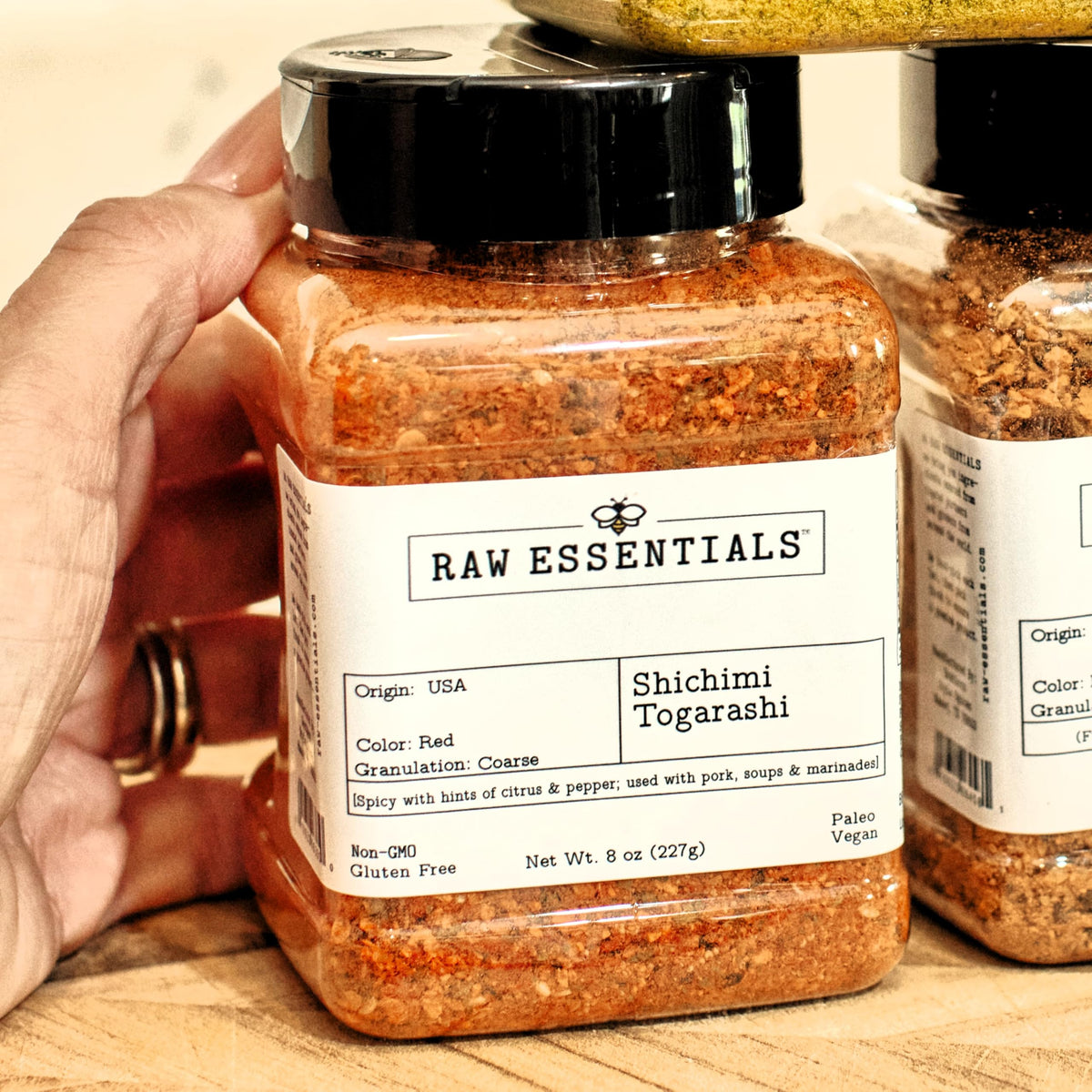 Raw Essentials Shichimi Togarashi 7 Spice Blend – Spicy Citrus Umami for Ramen, Noodles & More | Gluten Free, Vegan | 8 oz