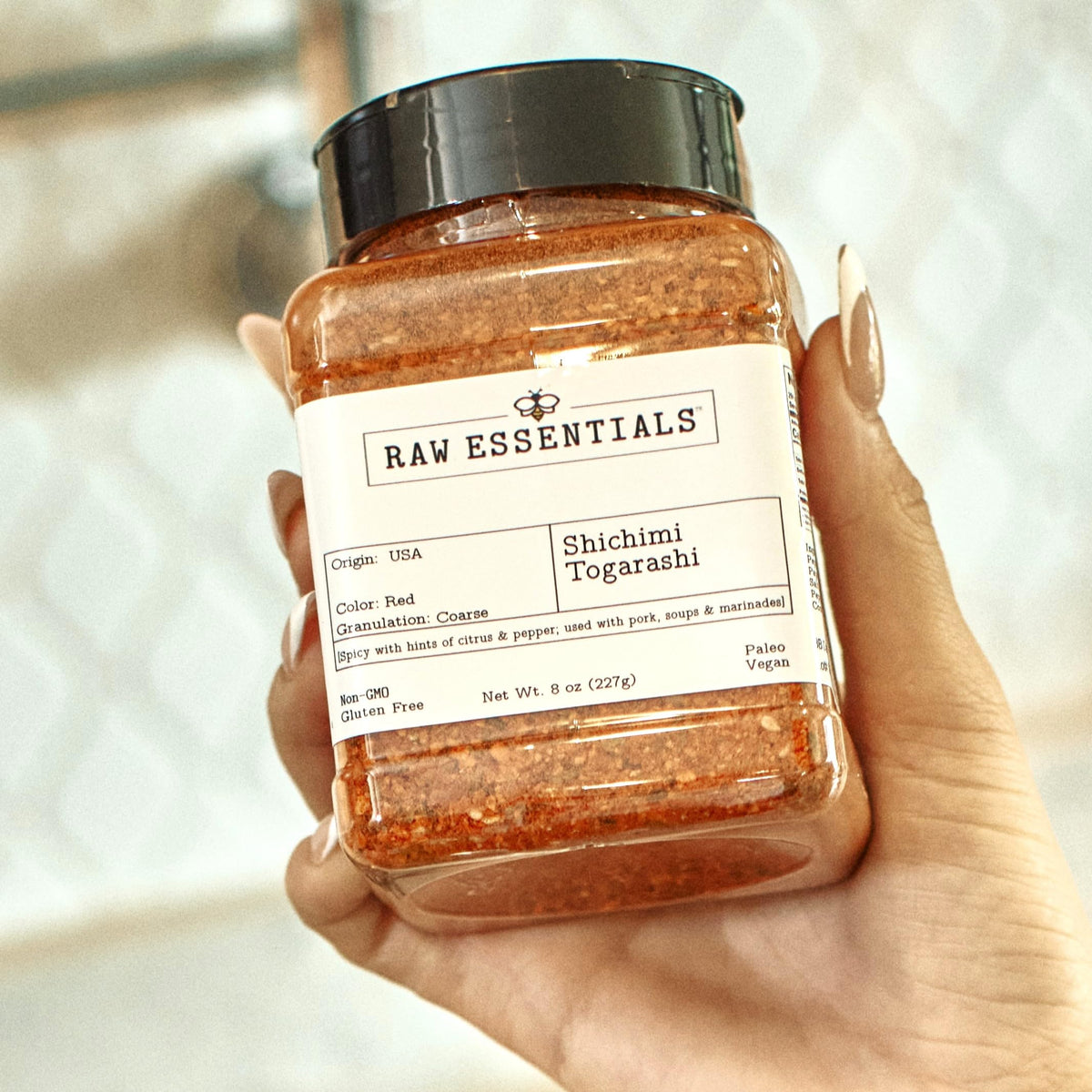 Raw Essentials Shichimi Togarashi 7 Spice Blend – Spicy Citrus Umami for Ramen, Noodles & More | Gluten Free, Vegan | 8 oz