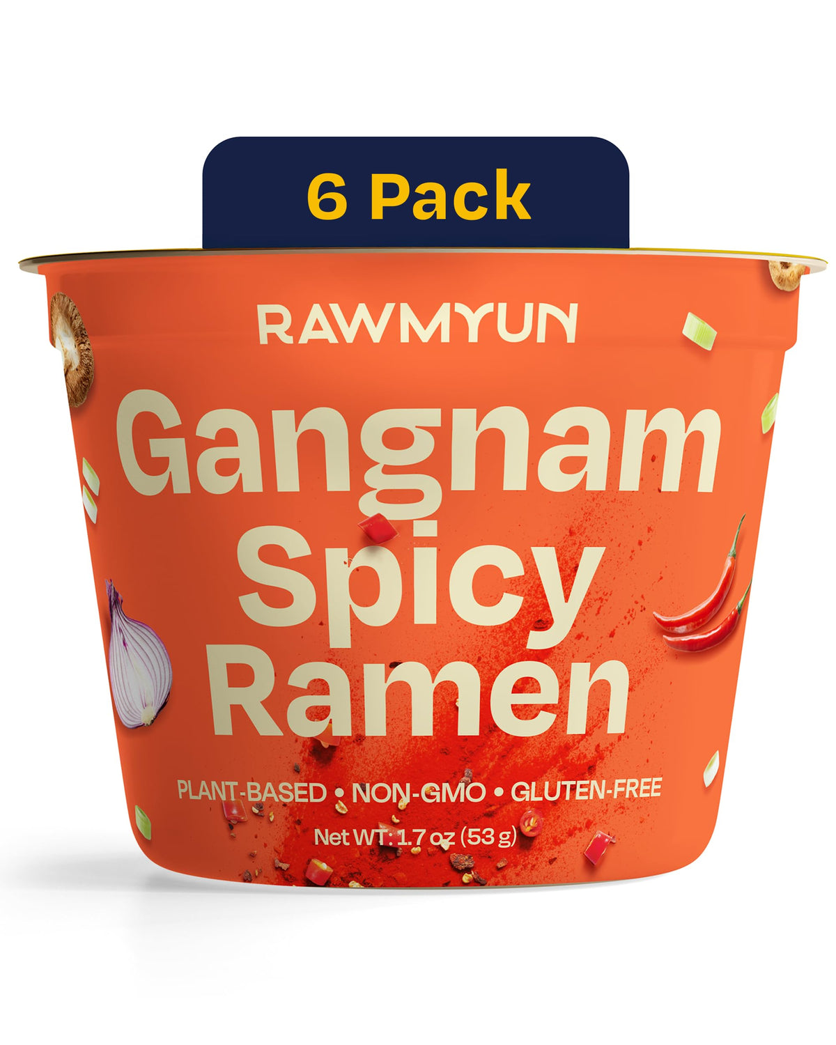 Rawmyun Gangnam Spicy Gluten-Free Vegan Cup Noodles – Clean Ingredients