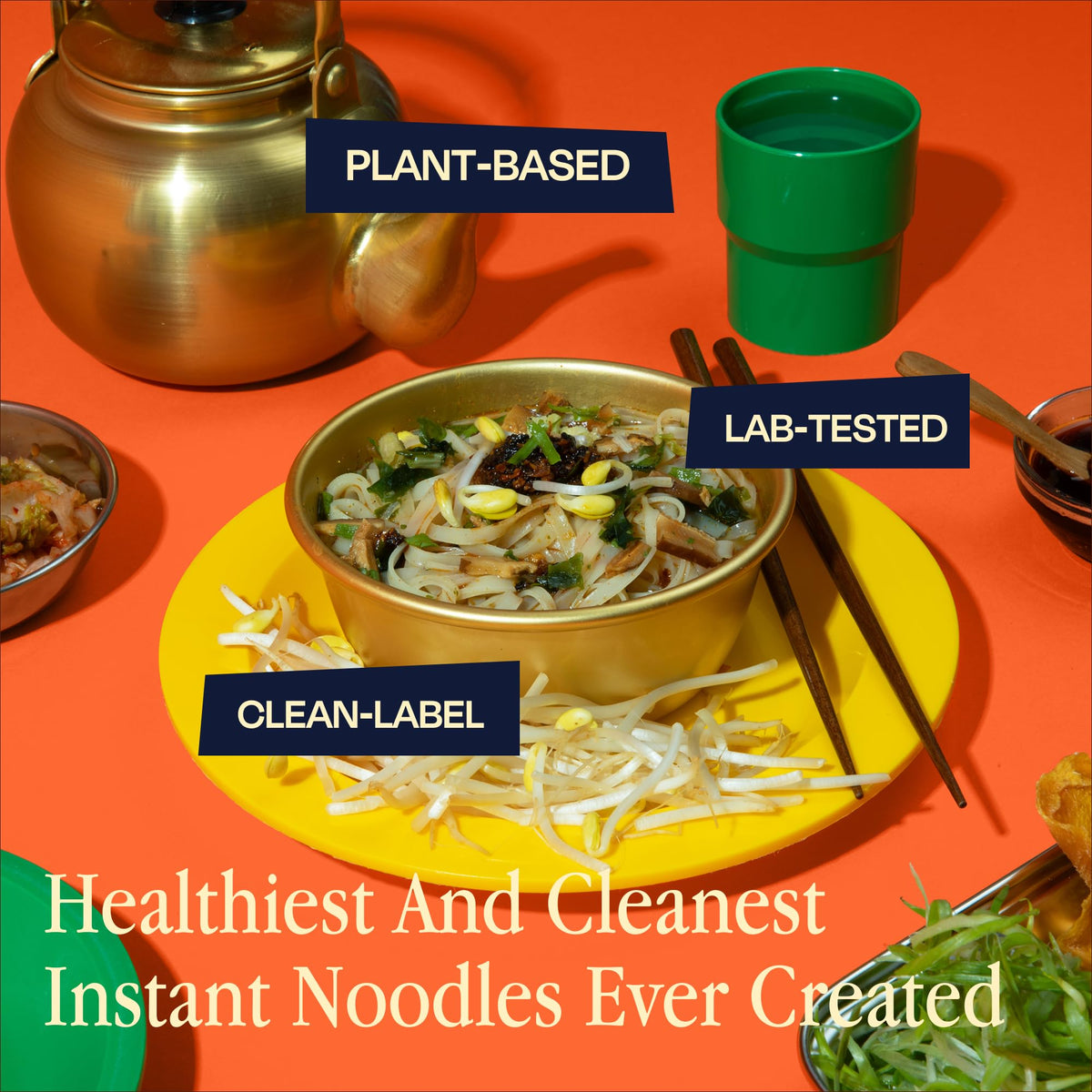 Rawmyun Gangnam Spicy Gluten-Free Vegan Cup Noodles – Clean Ingredients