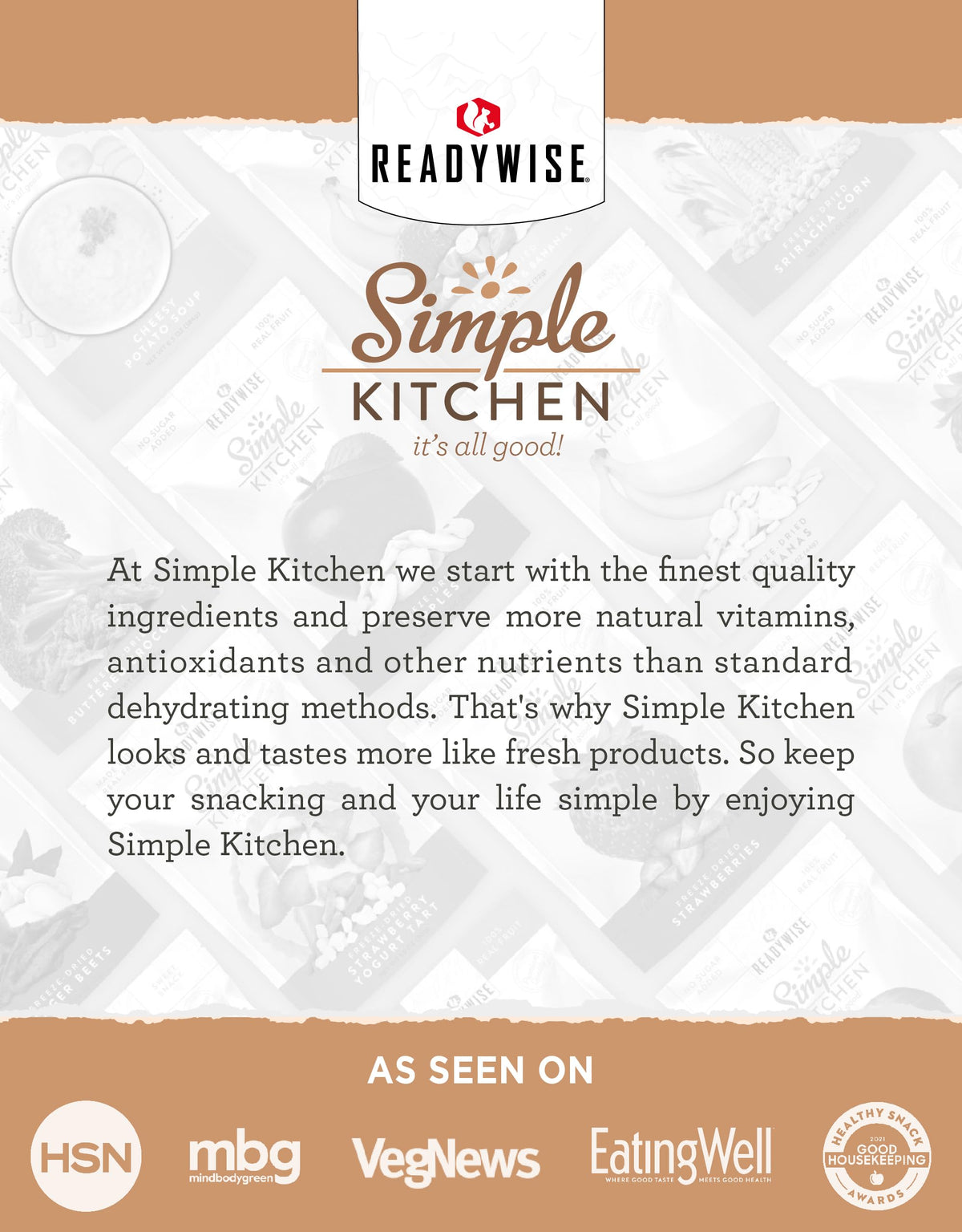 READYWISE Simple Kitchen Soup Sampler Variety Pack – 8 Servings per Pouch, Gluten Free, Pack of 5