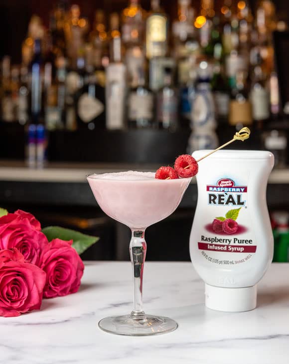 Reàl Infused Exotics Raspberry Puree Syrup – 16.9 fl oz Squeezable (Pack of 3)