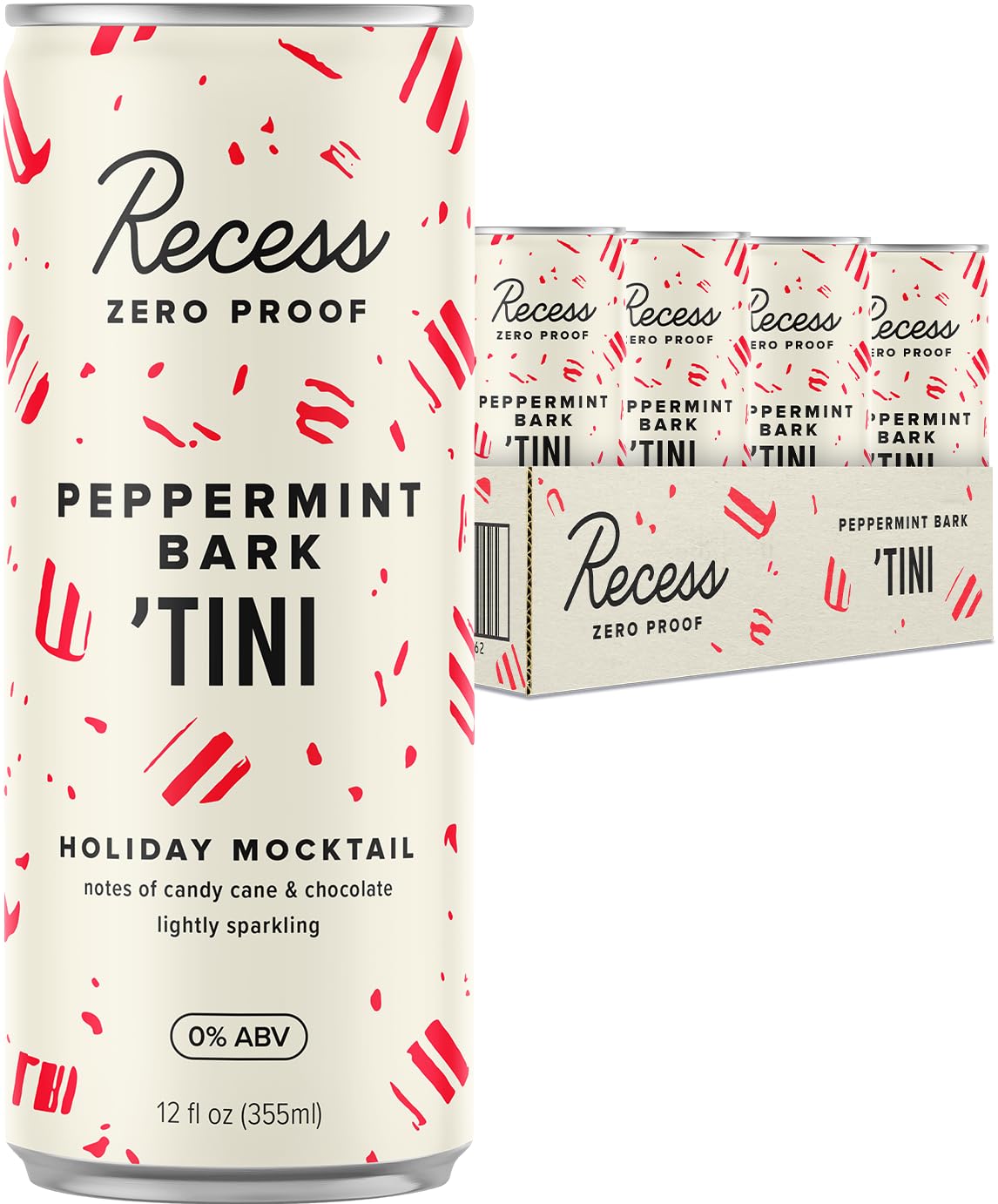 Recess Zero Proof Peppermint Bark Tini – 12oz Pack | Alcohol-Free Mocktails