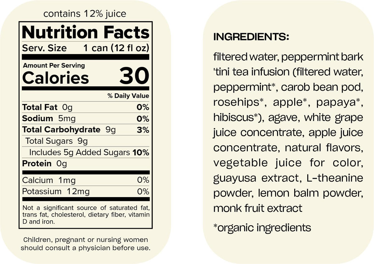 Recess Zero Proof Peppermint Bark Tini – 12oz Pack | Alcohol-Free Mocktails