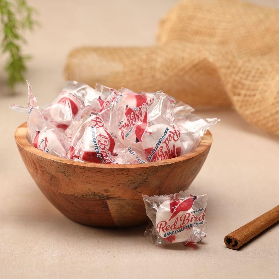 Red Bird Cinnamon Candy – Gluten Free Breath Mints, Individually Wrapped, 52 oz