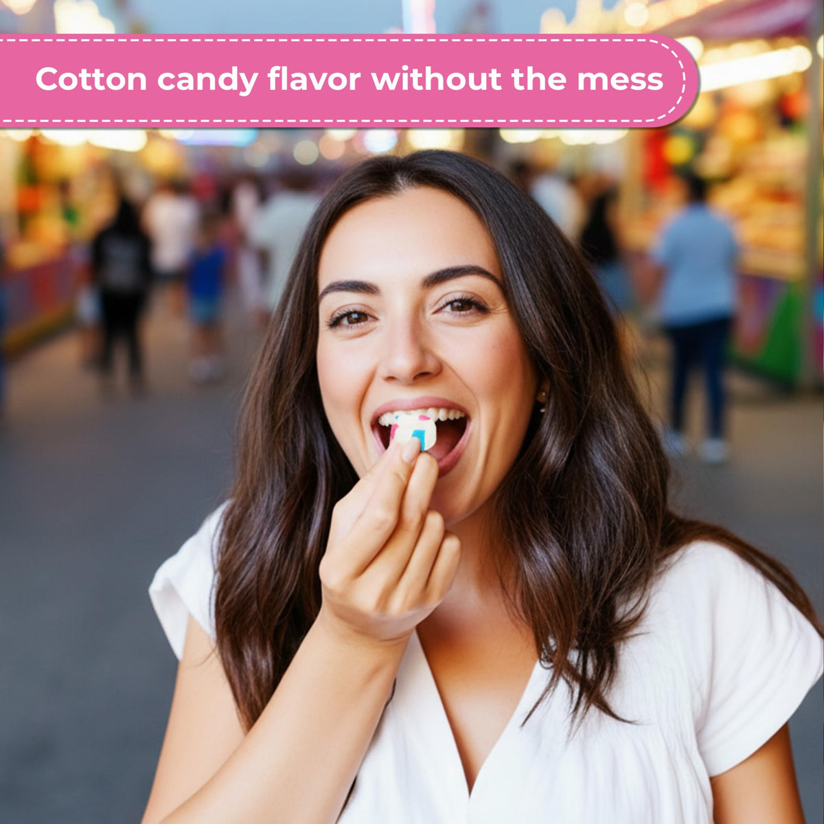 Red Bird Cotton Candy Flavored Candy Puff Mints – 52 oz Tub, Individually Wrapped, USA Made