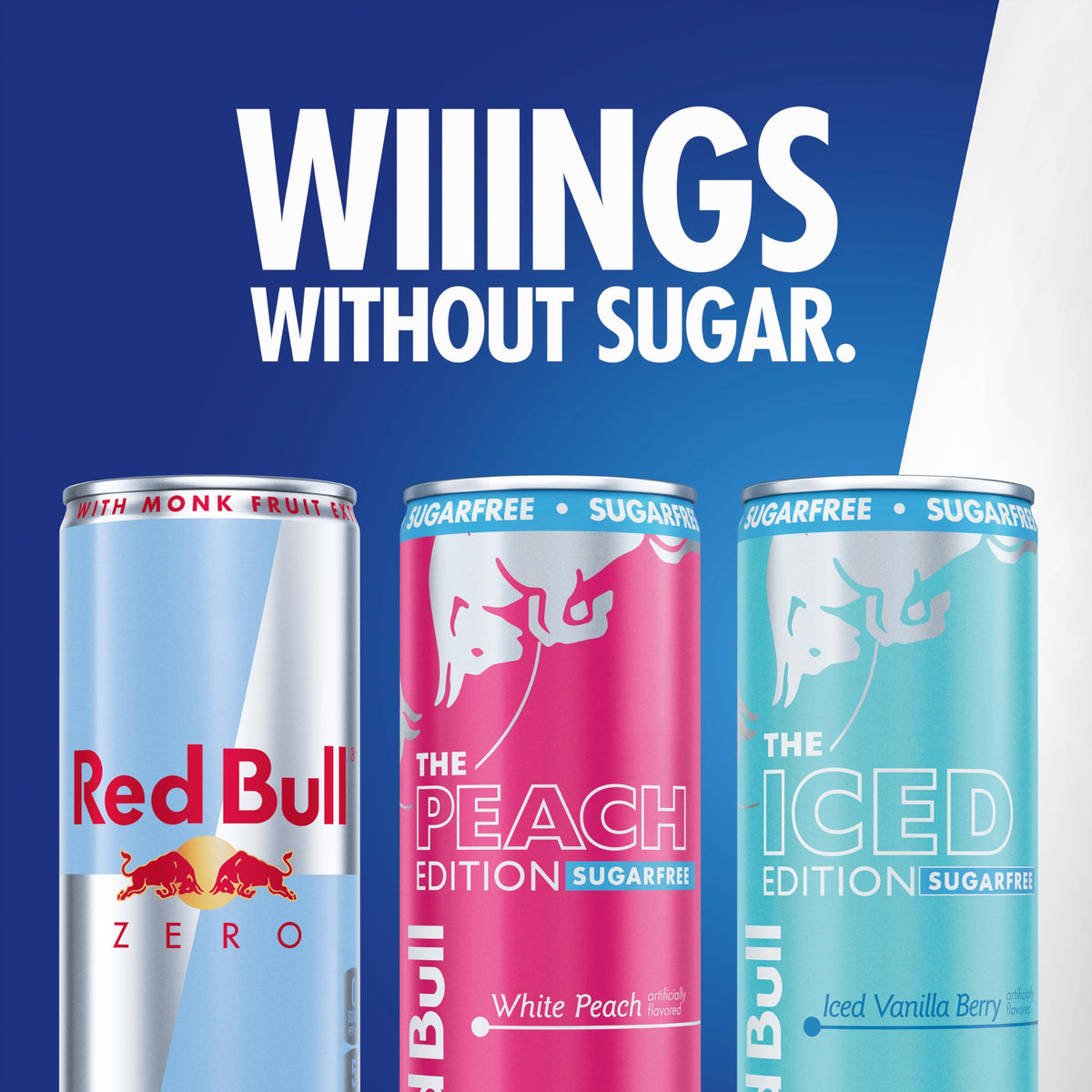 Red Bull Sugarfree Variety Pack – 12 Cans (8.4 fl oz each) | Peach, Iced Vanilla Berry, Zero | 80 mg Caffeine, Taurine & B Vitamins