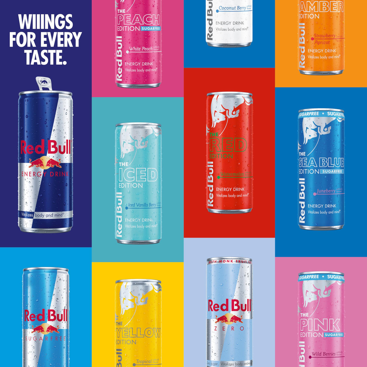 Red Bull Sugar Free Energy Drink – 80 mg Caffeine, Taurine & B Vitamins | Pack of 24 (8.4 oz each)