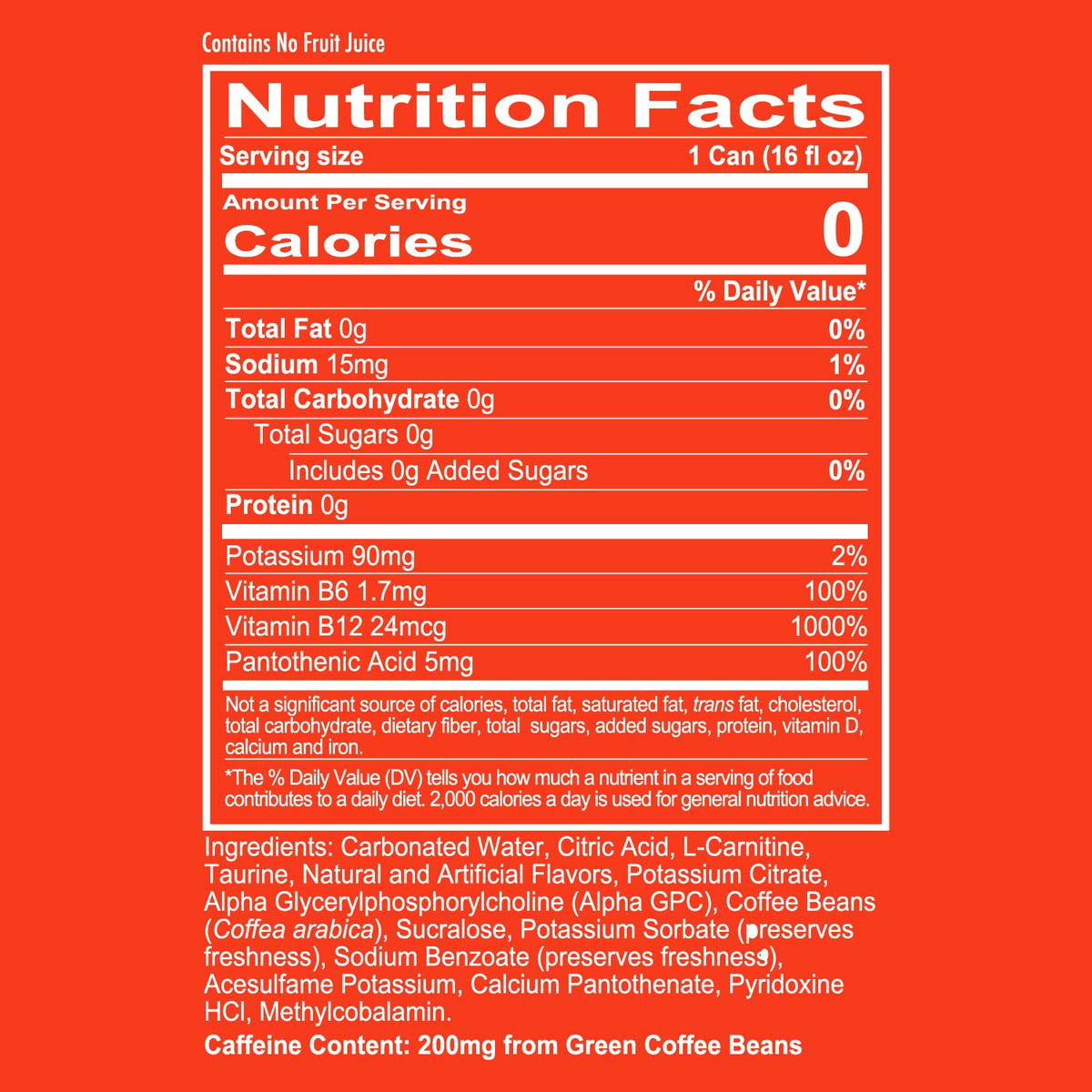 RedCon1 High Performance Energy Drink – 200mg Caffeine, 1g L-Carnitine