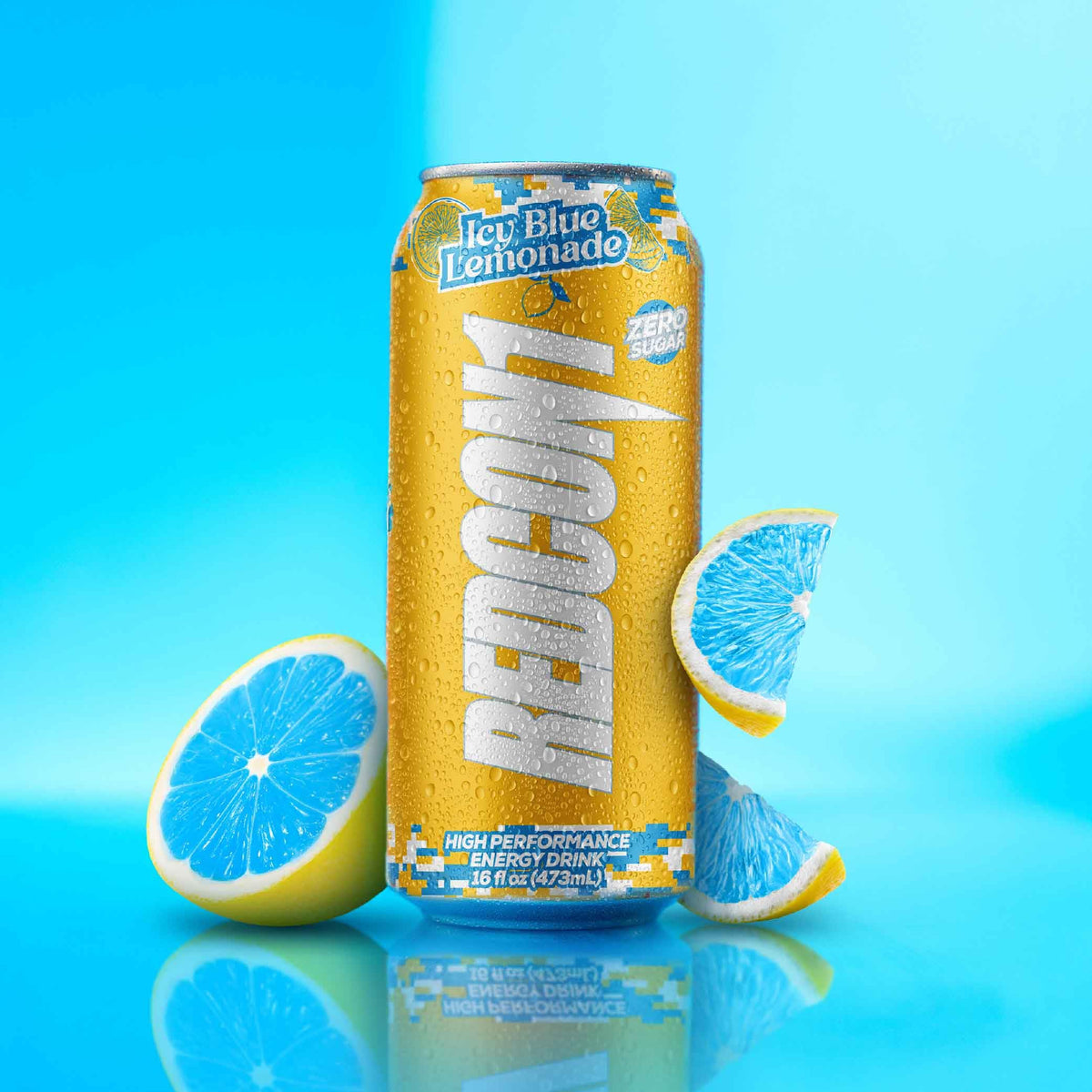 REDCON1 Energy Drink – Icy Blue Lemonade, 12 Count