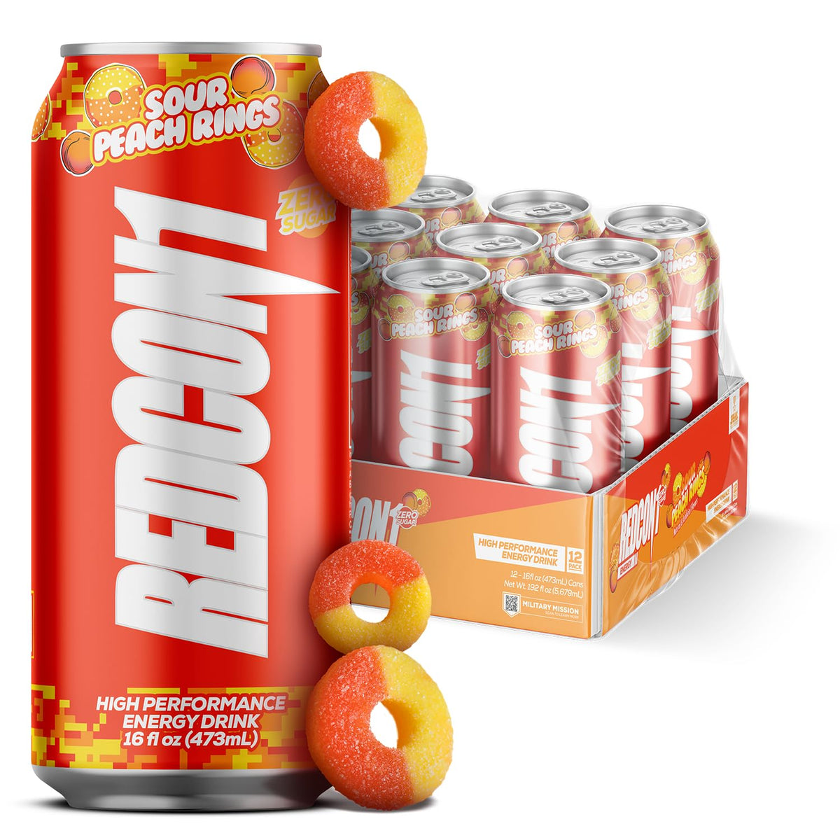 RedCon1 High Performance Energy Drink – 200mg Caffeine, 1g L-Carnitine