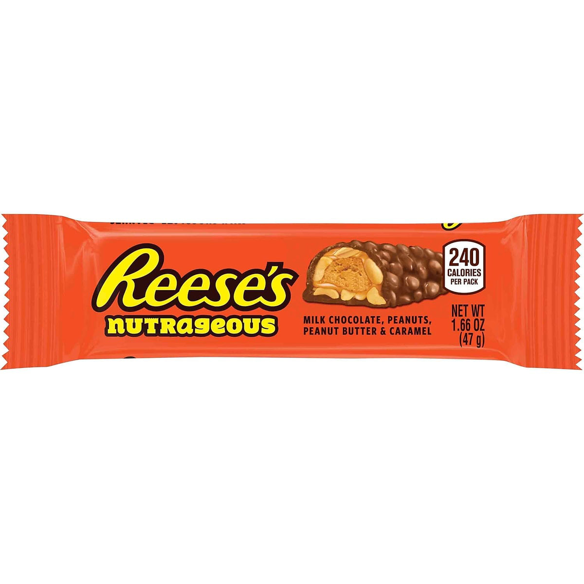 Reese's Nutrageous Bar 1.66 oz – 18 Count Bulk Box | Kosher Candy