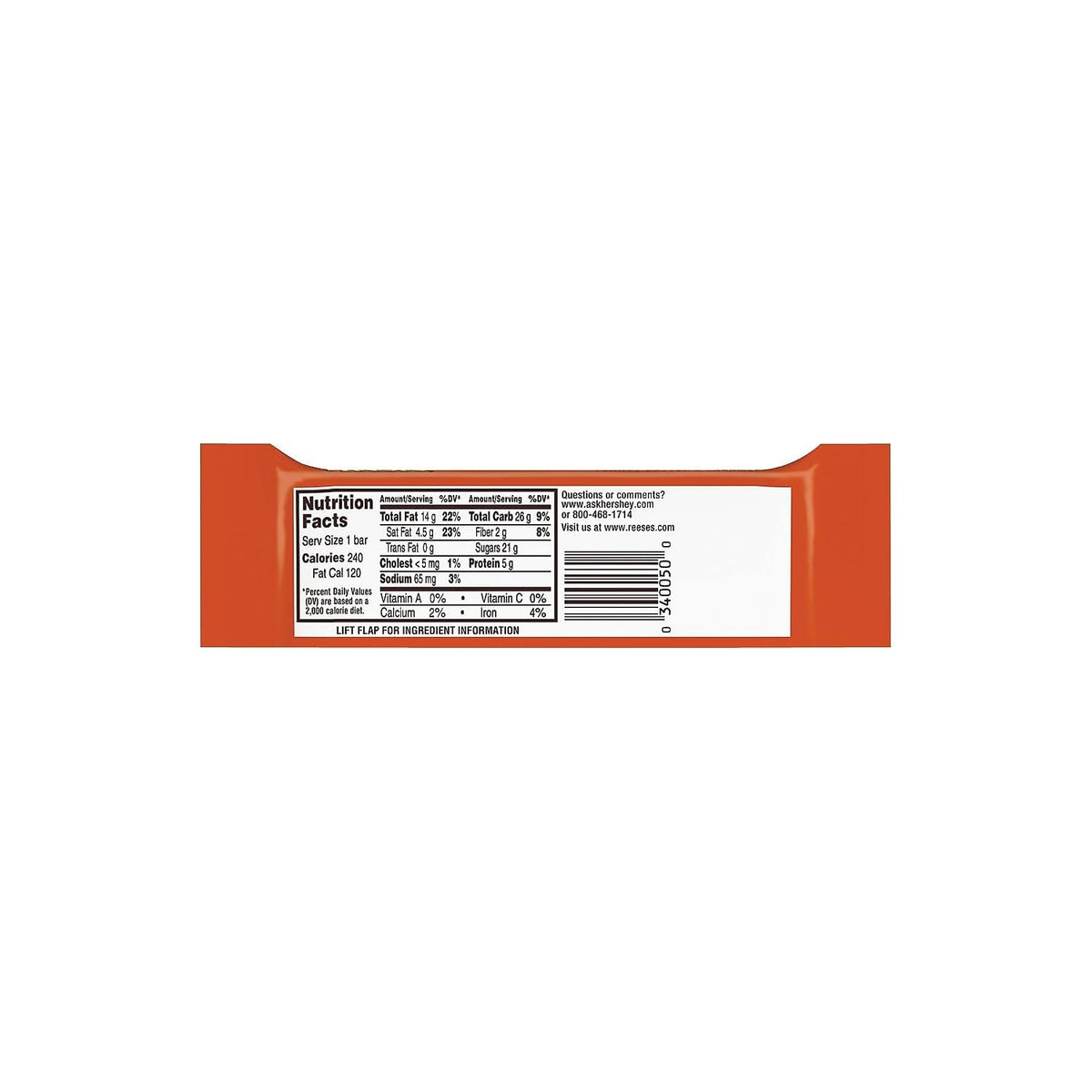 Reese's Nutrageous Bar 1.66 oz – 18 Count Bulk Box | Kosher Candy