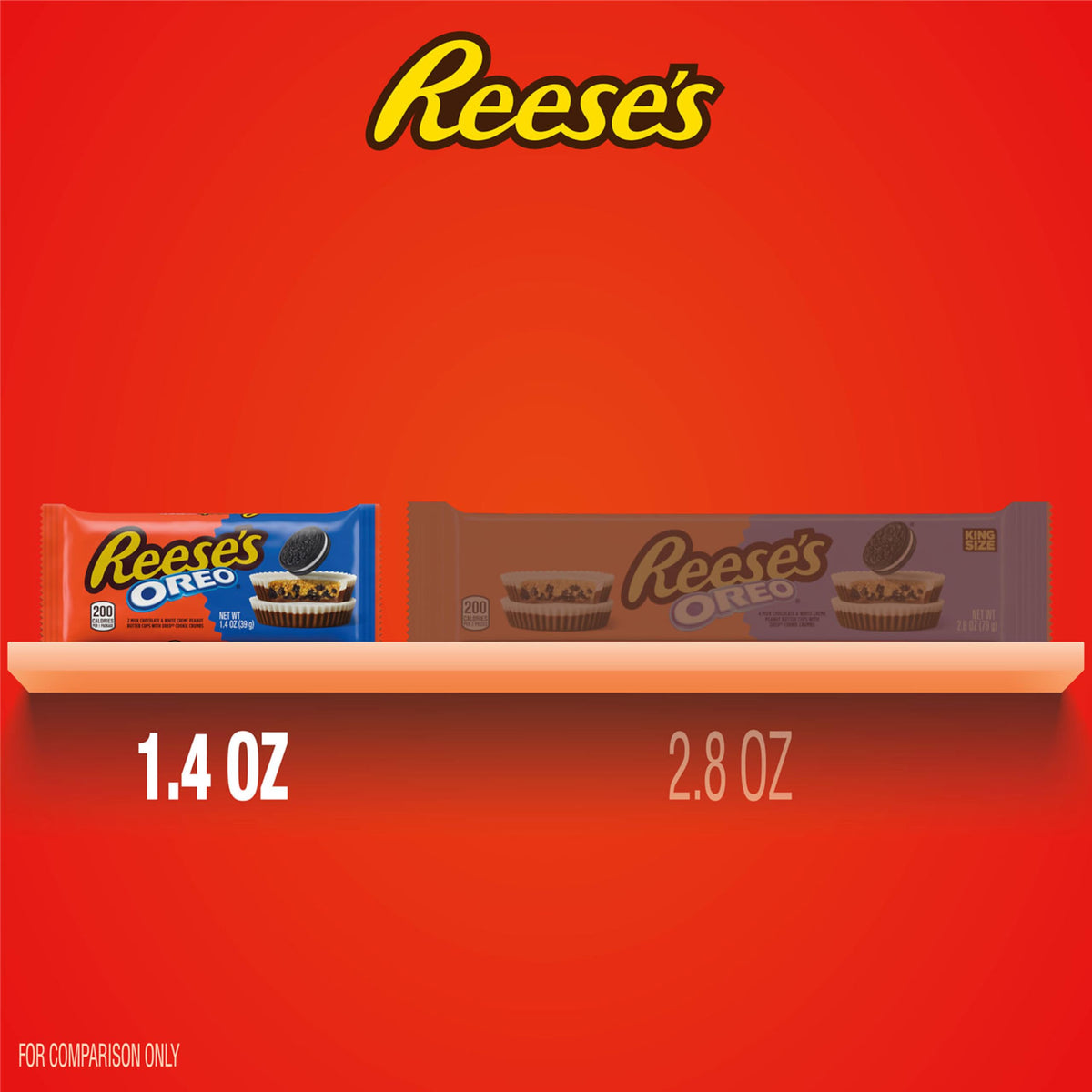 REESE'S Oreo Milk Chocolate & White Creme Peanut Butter Cups — 24 Pack