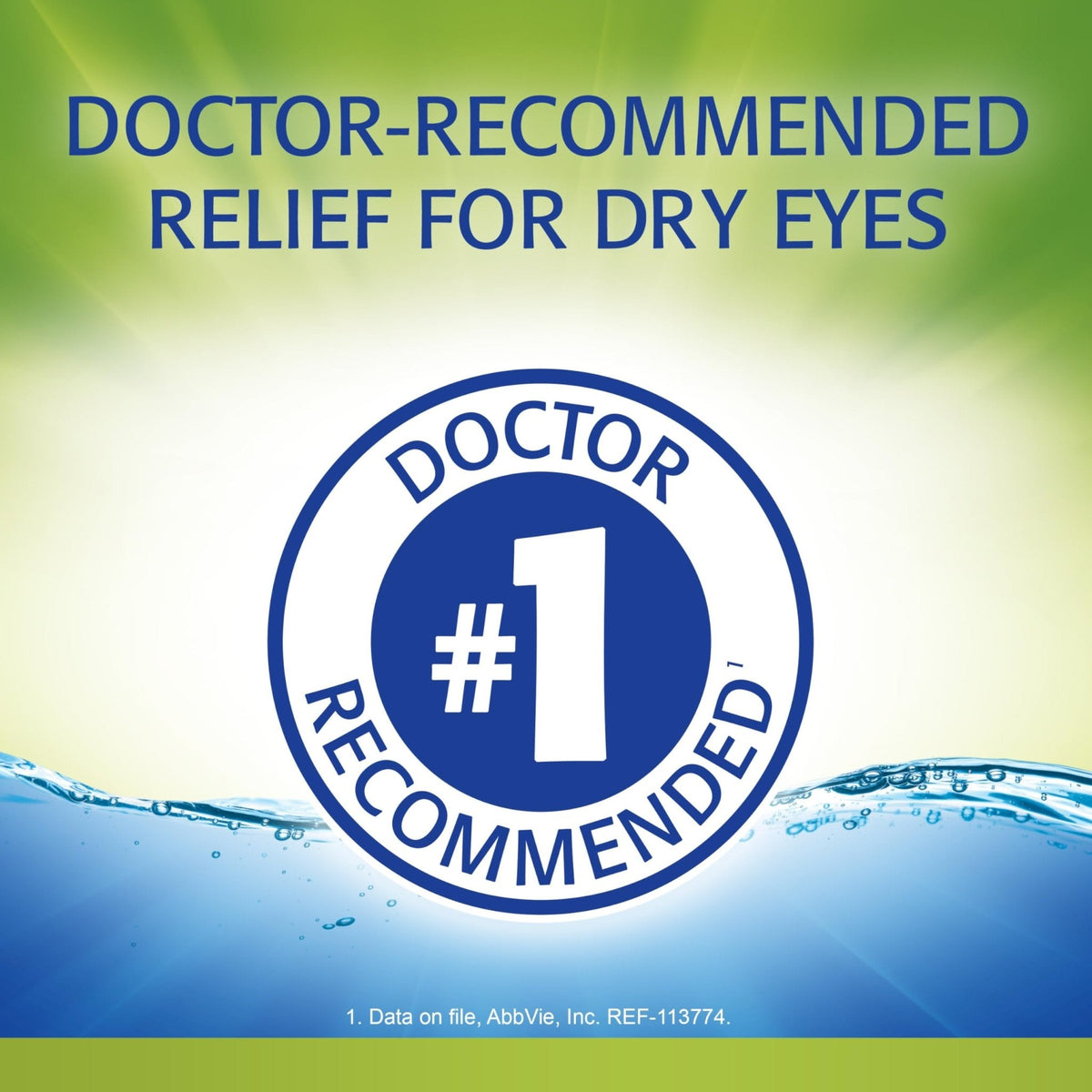 REFRESH RELIEVA Lubricant Eye Drops Artificial Tears, 0.33 fl oz (10 mL)