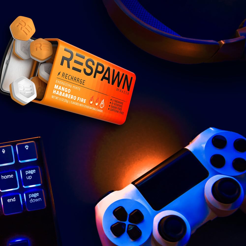 RESPAWN by Razer Spicy Mango Habanero Sugar-Free Breath Mints — Bulk 8 x 1 oz