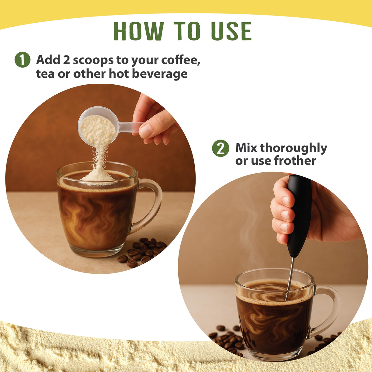 Revitealize Collagen Creamer for Coffee – 11g Protein/Serving, Grass-Fed Collagen + MCT Oil, Vanilla