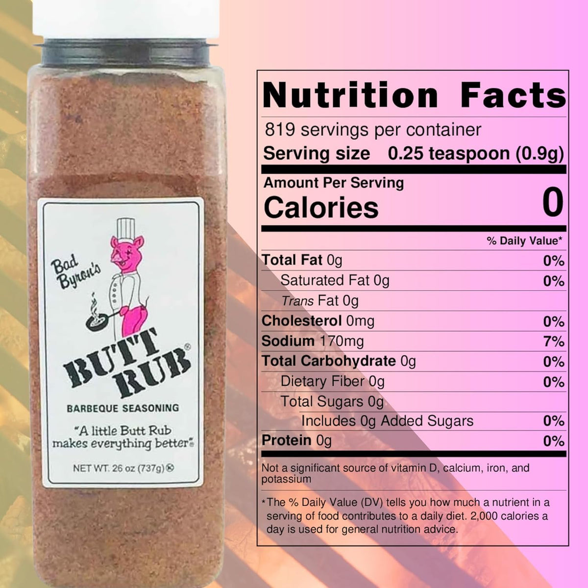 Rex Bad Byron's Barbecue Rub – 26 oz All-Purpose Dry Rub for Pork, Chicken, Beef & More