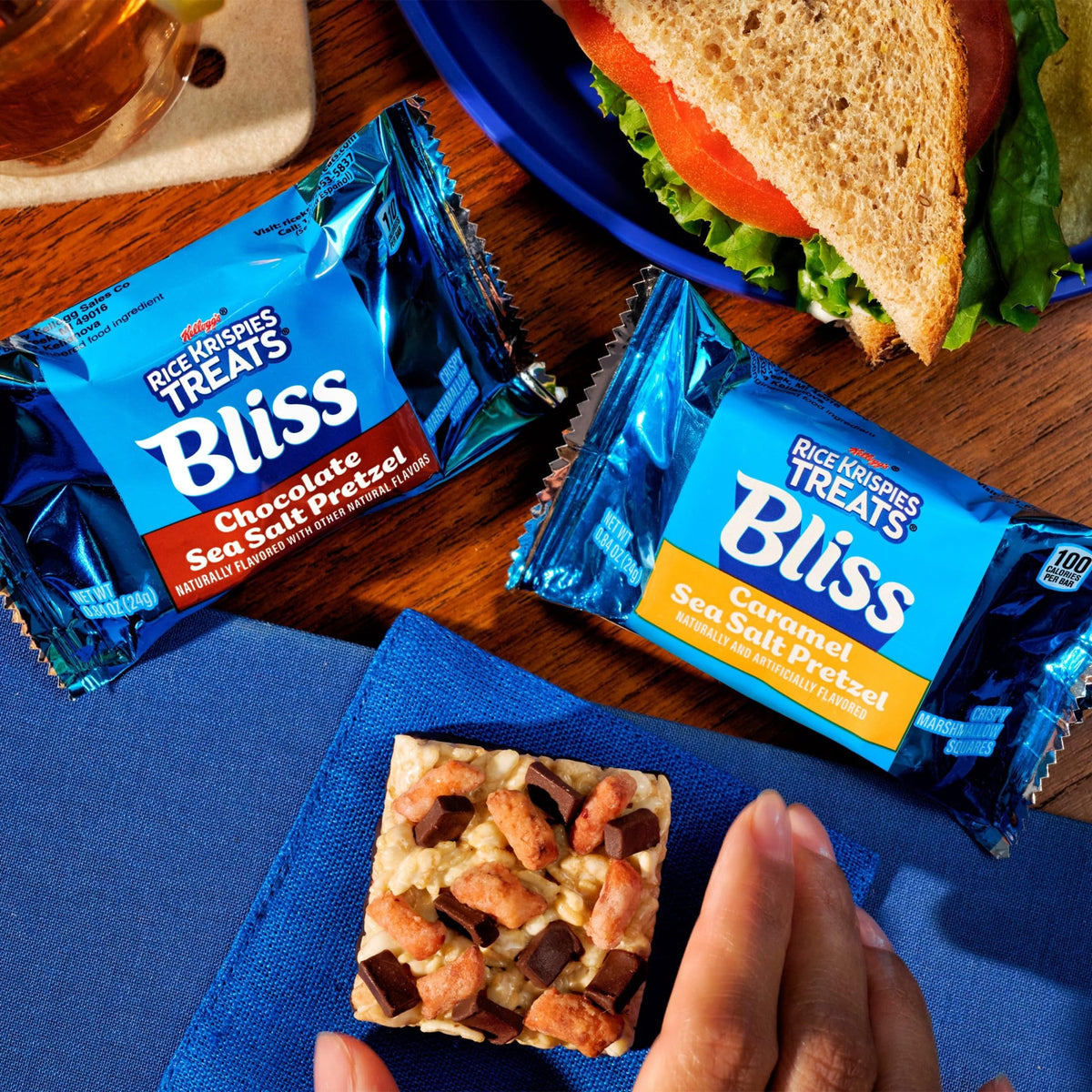 Rice Krispies Treats Bliss Chocolate Sea Salt Pretzel Bars – 6 Boxes, 36 Bars