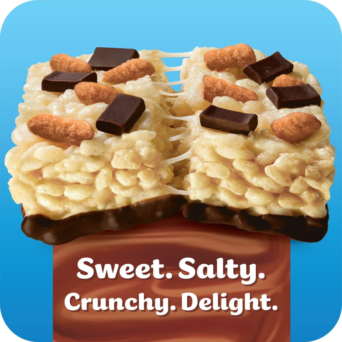Rice Krispies Treats Bliss Chocolate Sea Salt Pretzel Bars – 6 Boxes, 36 Bars