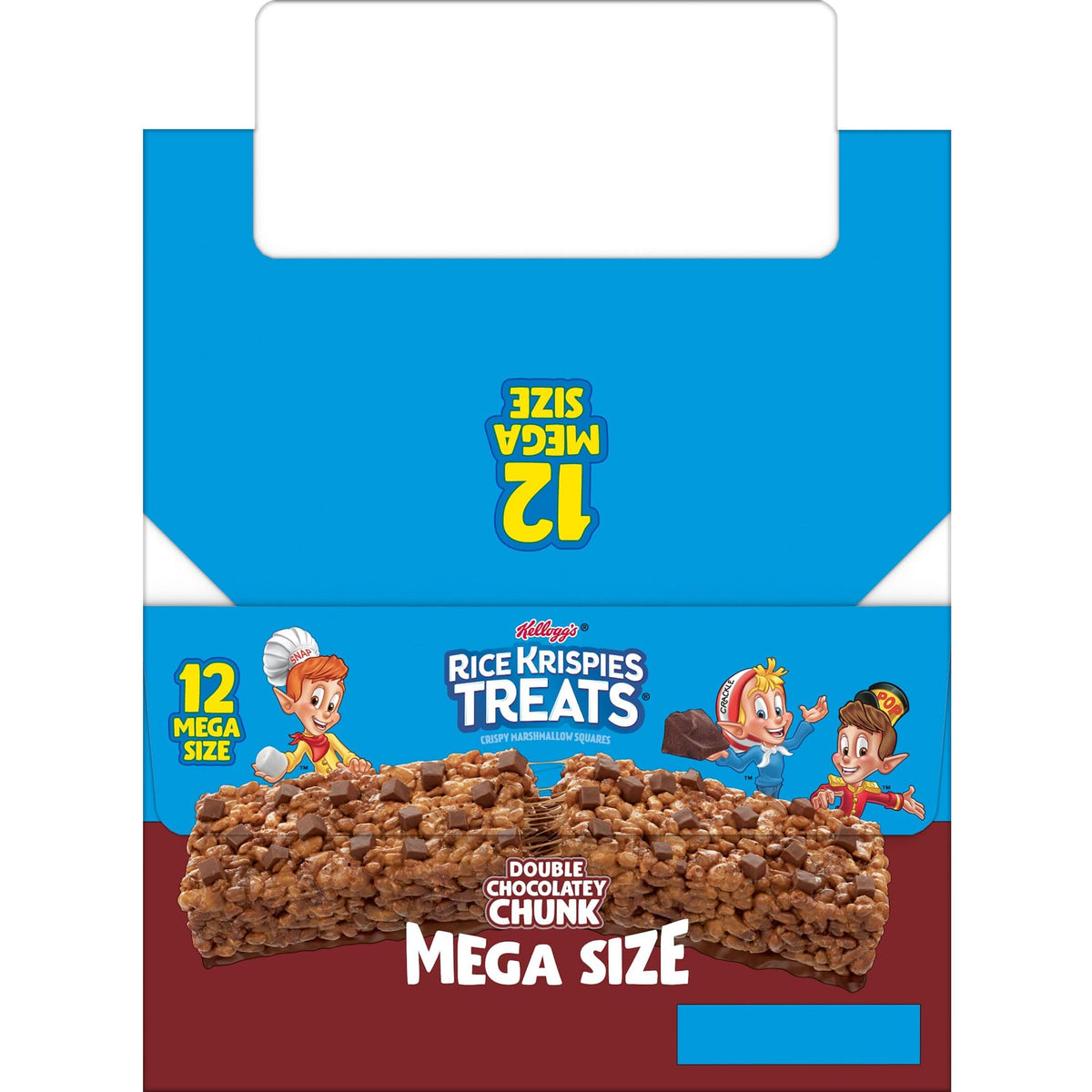 Rice Krispies Treats Mega Bars – Double Chocolatey Chunk Marshmallow Snack Bars, 36oz Box (12 Count)