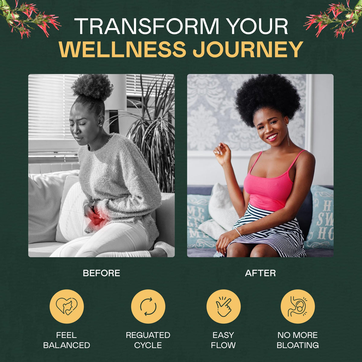 Rich Sol Foods St. John’s Bush Hormone Balance Tea for Women | Menstrual Relief & Fertility Support 44g