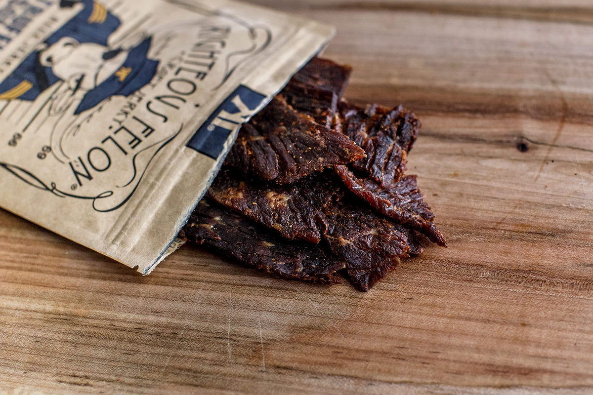 Righteous Felon Beef Jerky - Truffle-O-Soldier | All-Natural, Local, Low-Sugar, High-Protein - 2 oz x3