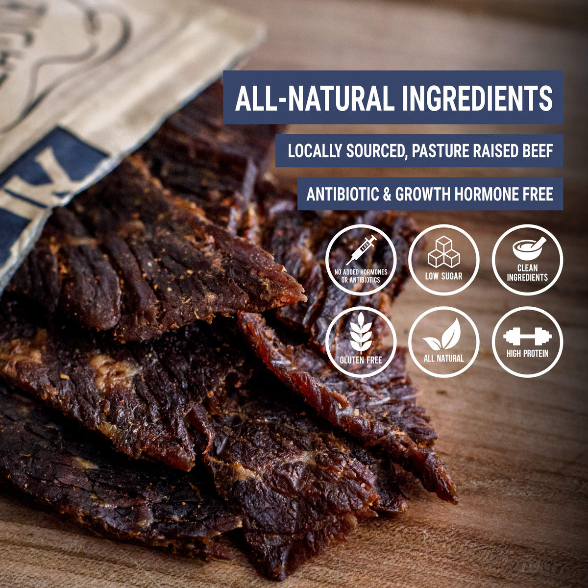 Righteous Felon Beef Jerky - Truffle-O-Soldier | All-Natural, Local, Low-Sugar, High-Protein - 2 oz x3