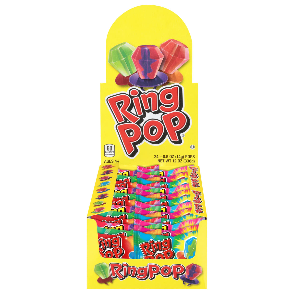 Ring Pop Lollipops Bulk 24-Count Variety Pack – Assorted Flavors