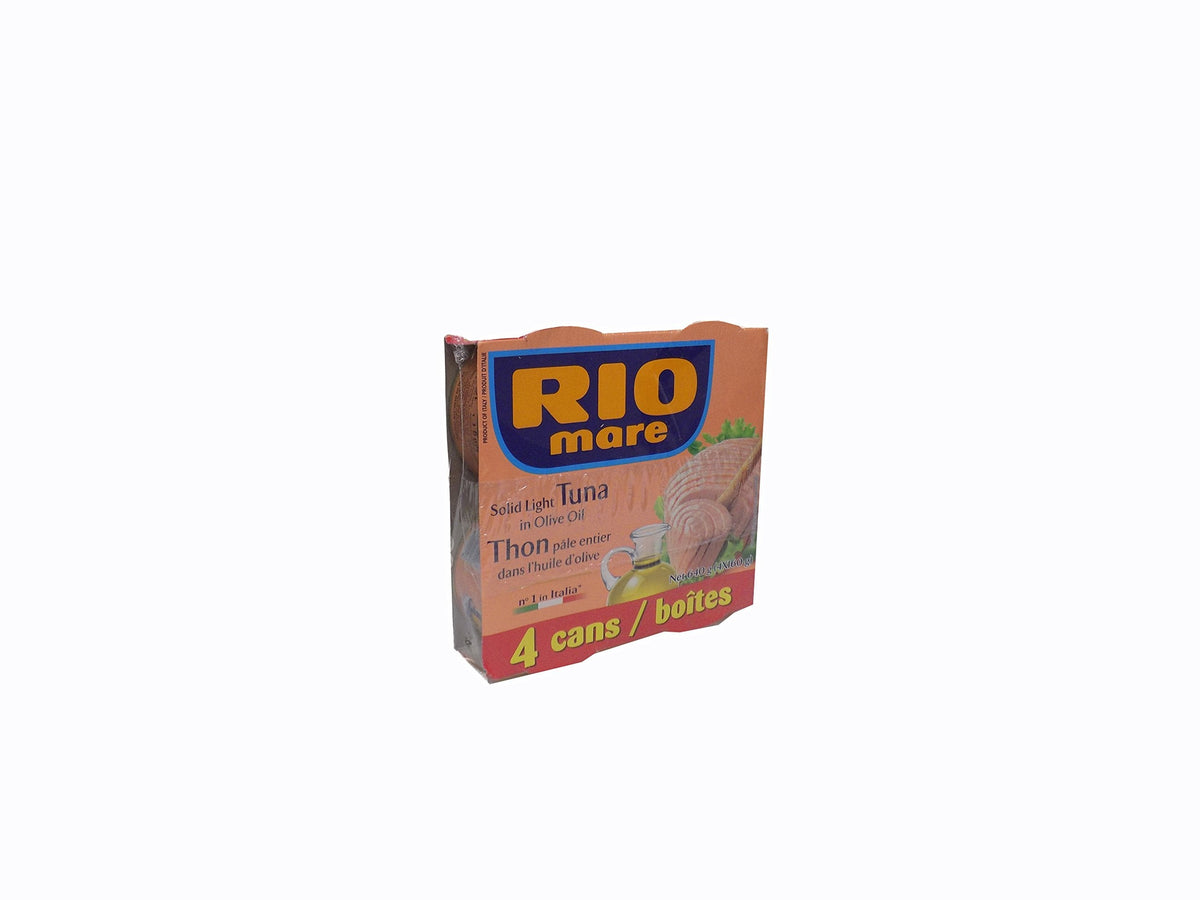 Rio Mare Solid Light Tuna in Olive Oil – Pack of 4 (6 oz Cans)