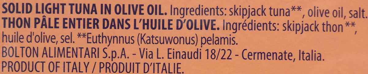 Rio Mare Solid Light Tuna in Olive Oil – Pack of 4 (6 oz Cans)