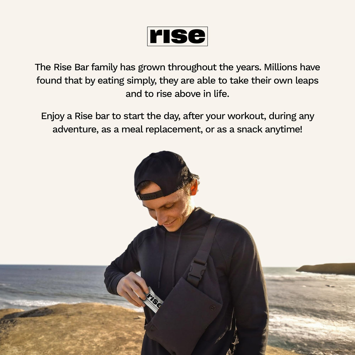 Rise Mocha Almond Whey Protein Bars | 15g Protein, 5 Ingredients, Gluten Free