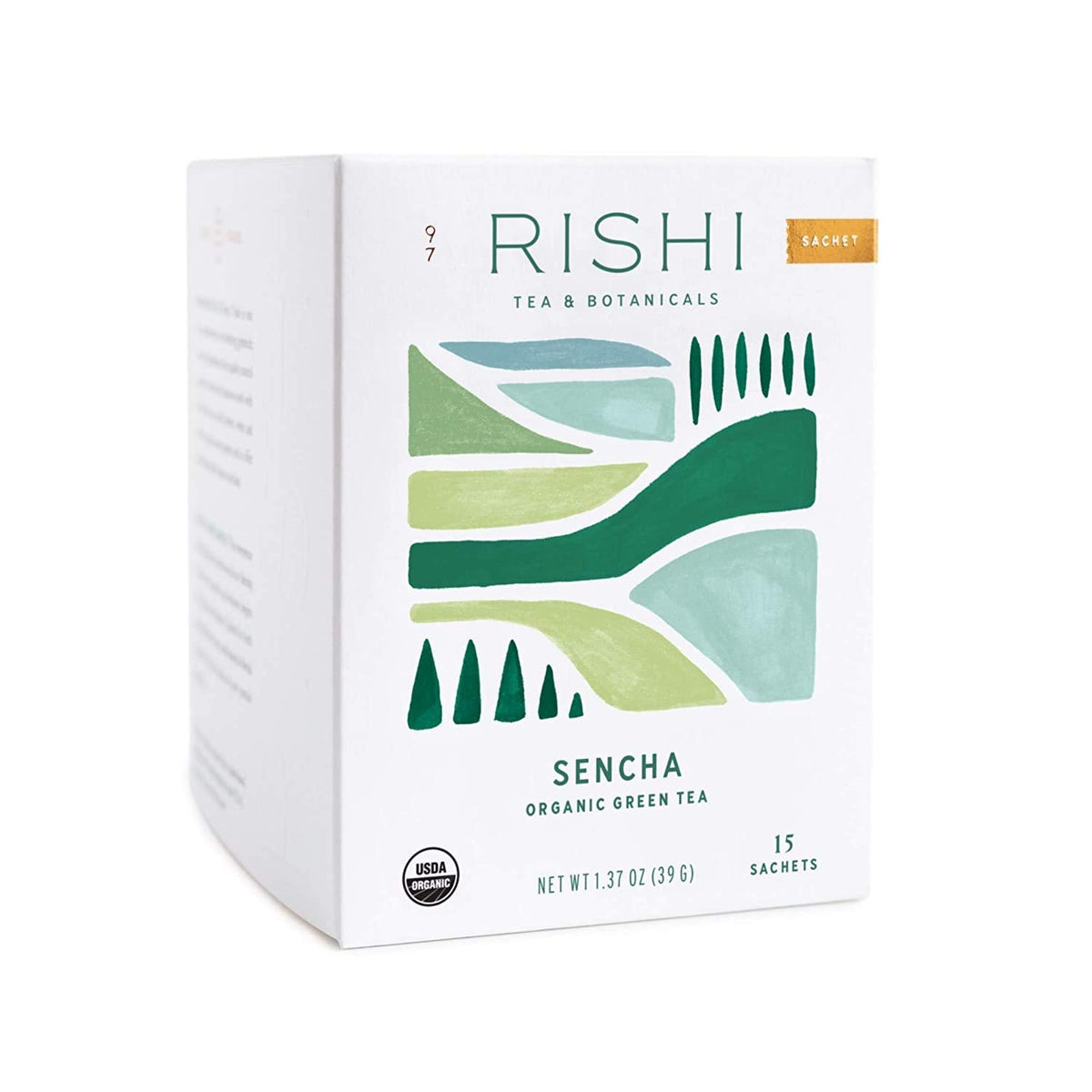 Rishi Tea Sencha Organic Green Tea – 15 Sachets (Pack of 2) | USDA Organic, Non-GMO, Gluten-Free