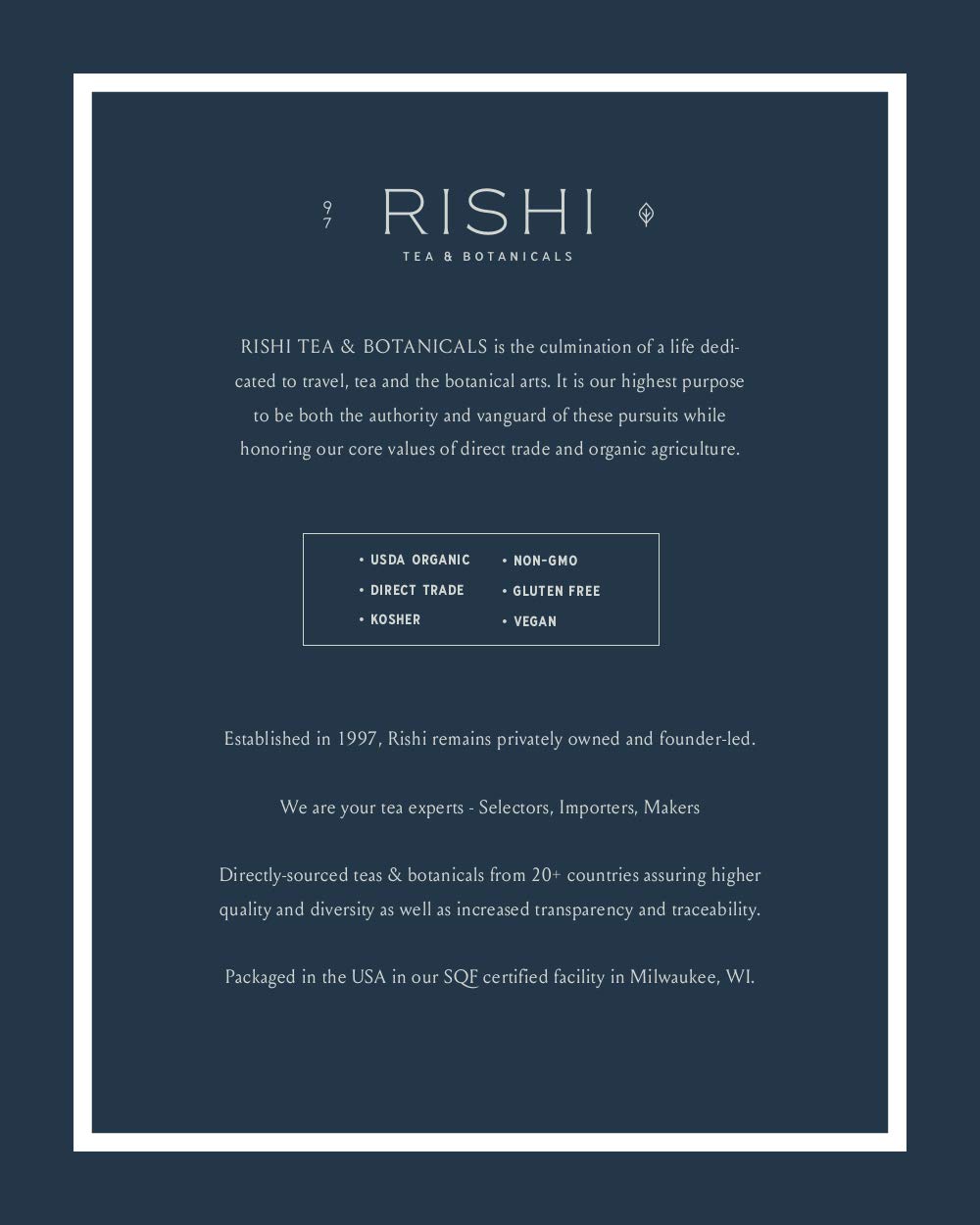 Rishi Tea Masala Chai – USDA Organic Black Tea Blend, Highly Caffeinated, Naturally Spiced (15 Sachets per Pack, Pack of 2)