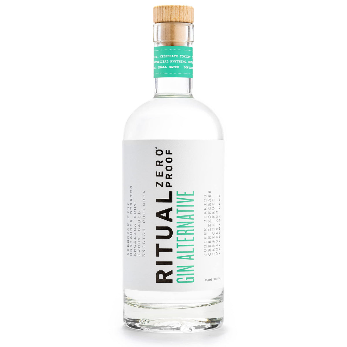 Ritual Zero-Proof Non-Alcoholic Gin – 750ml | Alcohol-Free Cocktail Alternative