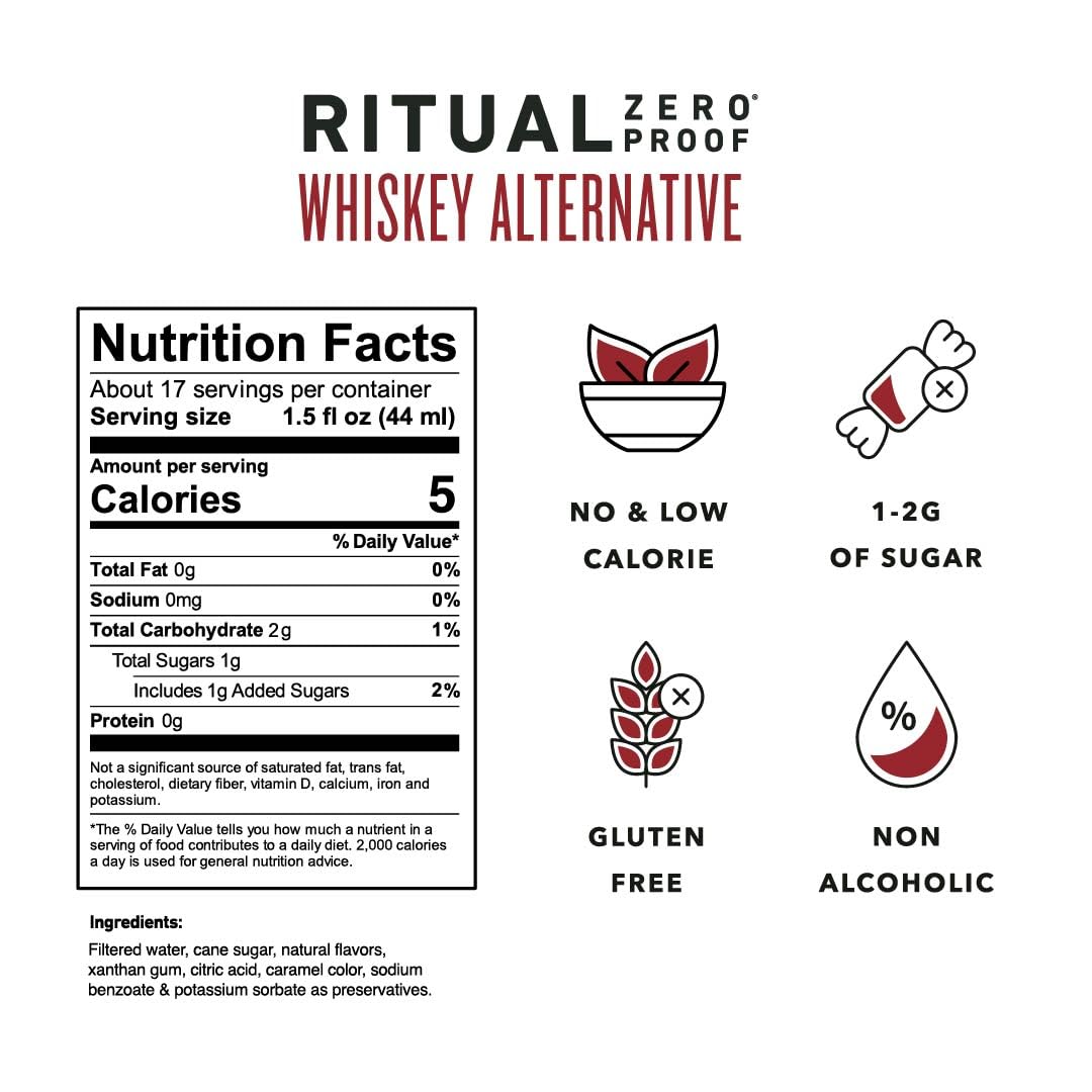 Ritual Zero-Proof Non-Alcoholic Whiskey - 750ml