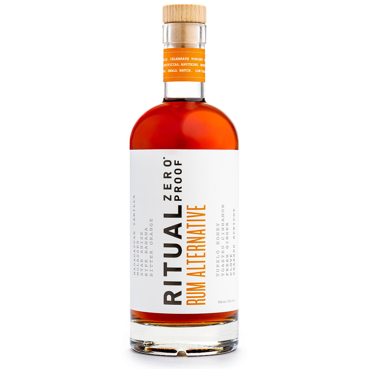 Ritual Zero Proof Non-Alcoholic Rum - 750ml | Alcohol-Free Rum for Cocktails