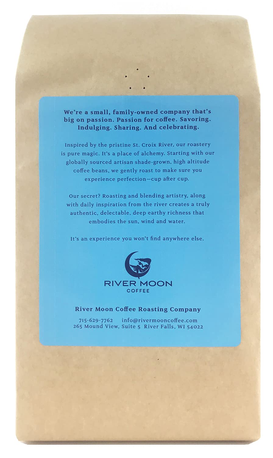 River Moon Coffee Kona Waves Hawaiian Blend – Medium Roast, Whole Bean, 2 lbs, 100% Arabica