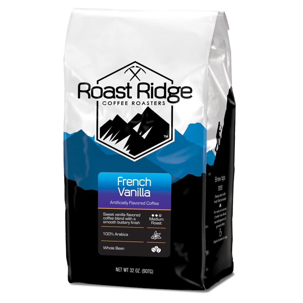 Roast Ridge French Vanilla Medium Roast Whole Bean Coffee – 2 lb