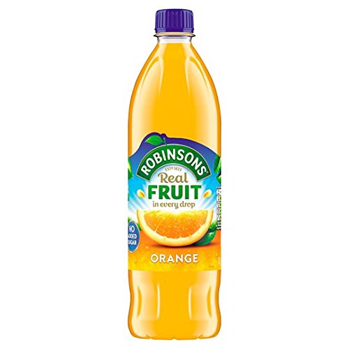 Robinsons Orange No Added Sugar 1L – Pack of 4 | Bright, Balanced Orange Flavor