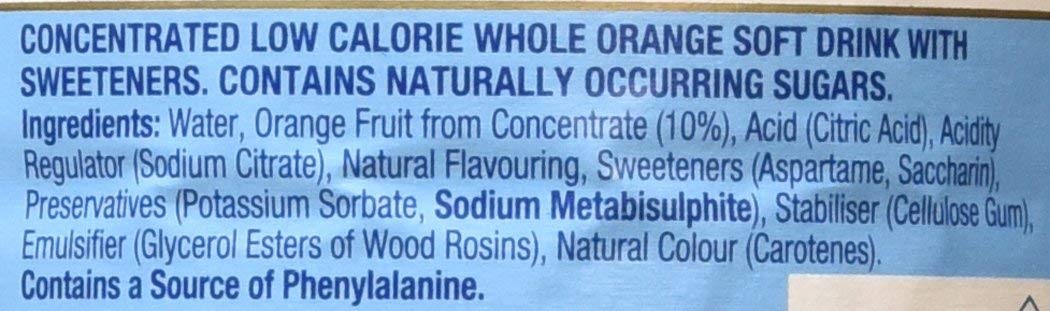 Robinsons Whole Orange No Added Sugar 1L – Pack of 4 | Real Fruit Squash