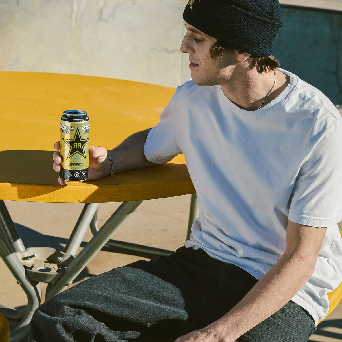 Rockstar Punched Pineapple Energy Drink – 16oz Cans (12-Pack) | Rockstar Energy