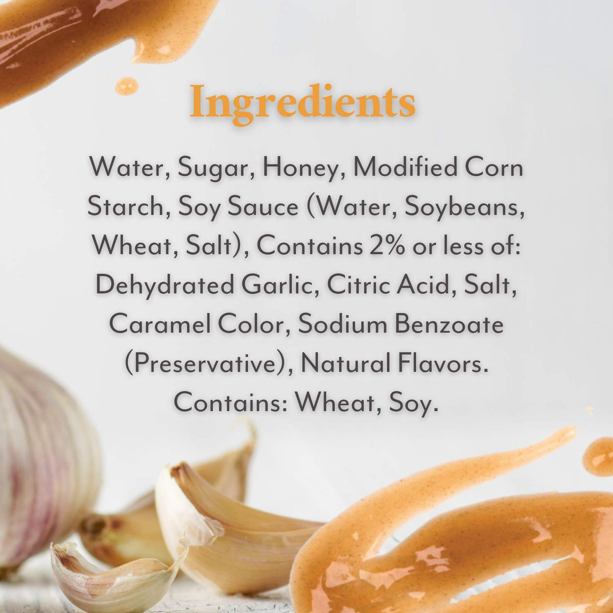 Roland Foods Fusion Solutions Honey Garlic Sauce — 9 lb 11 oz, Imported Specialty Sauce