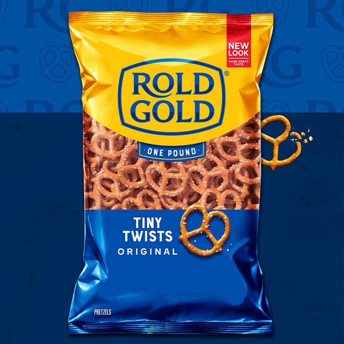 Rold Gold Tiny Twists Pretzels, 1 Oz Pack of 40 — Baked Crunch in Convenient Singles