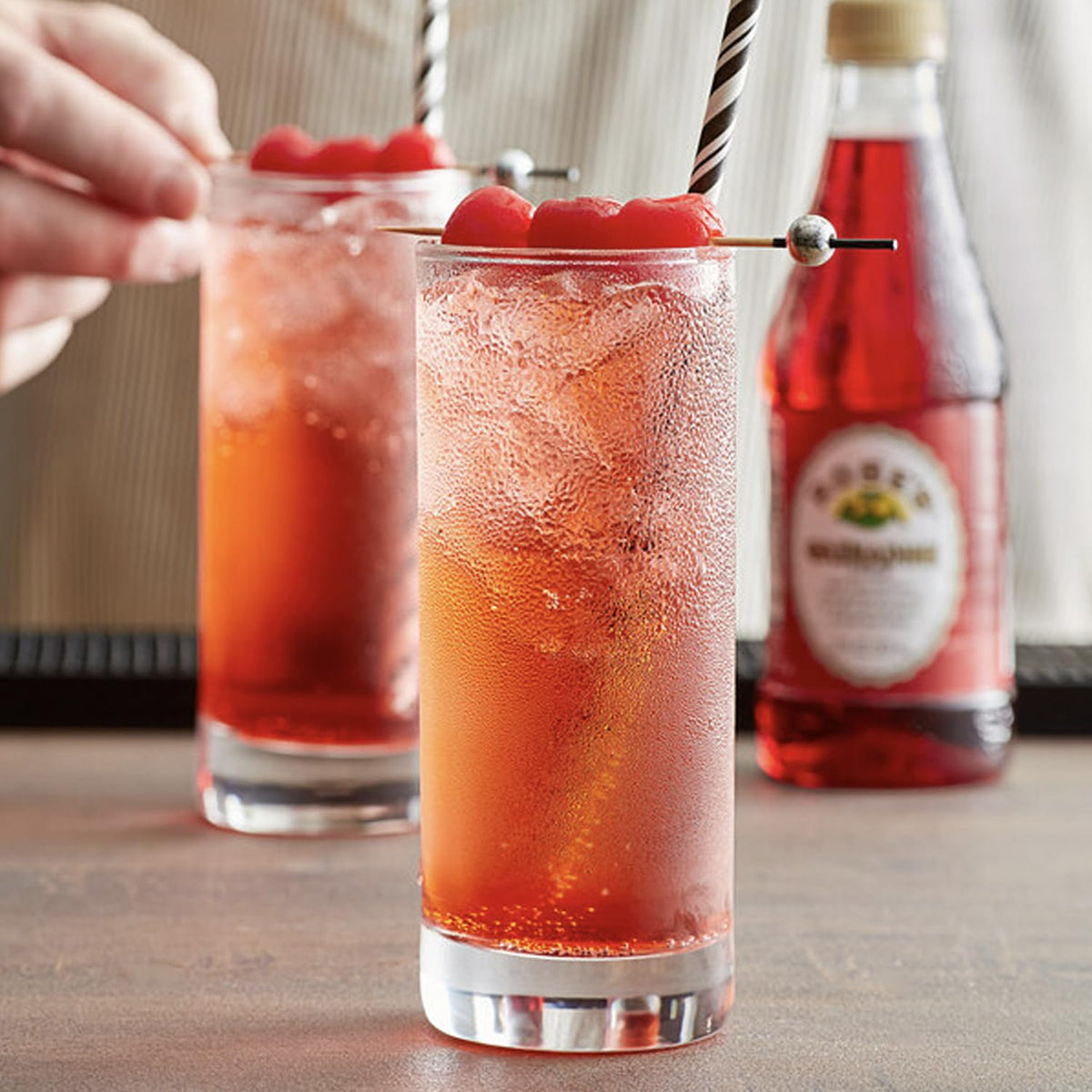 ChromaCast Rose’s Sweetened Grenadine Syrup 1L Bottle | Premium Mixer for Classic & Modern Cocktails